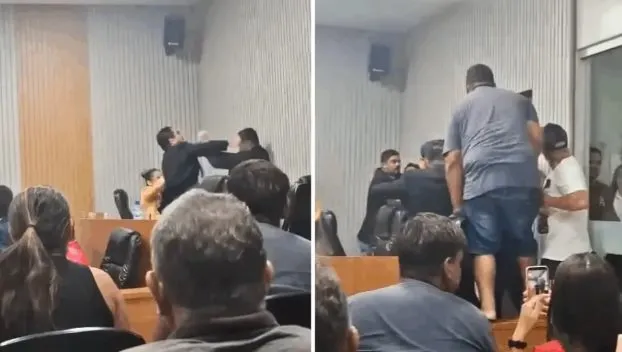 Vereadores trocam socos durante sessão na Câmara de Sena Madureira, no Acre