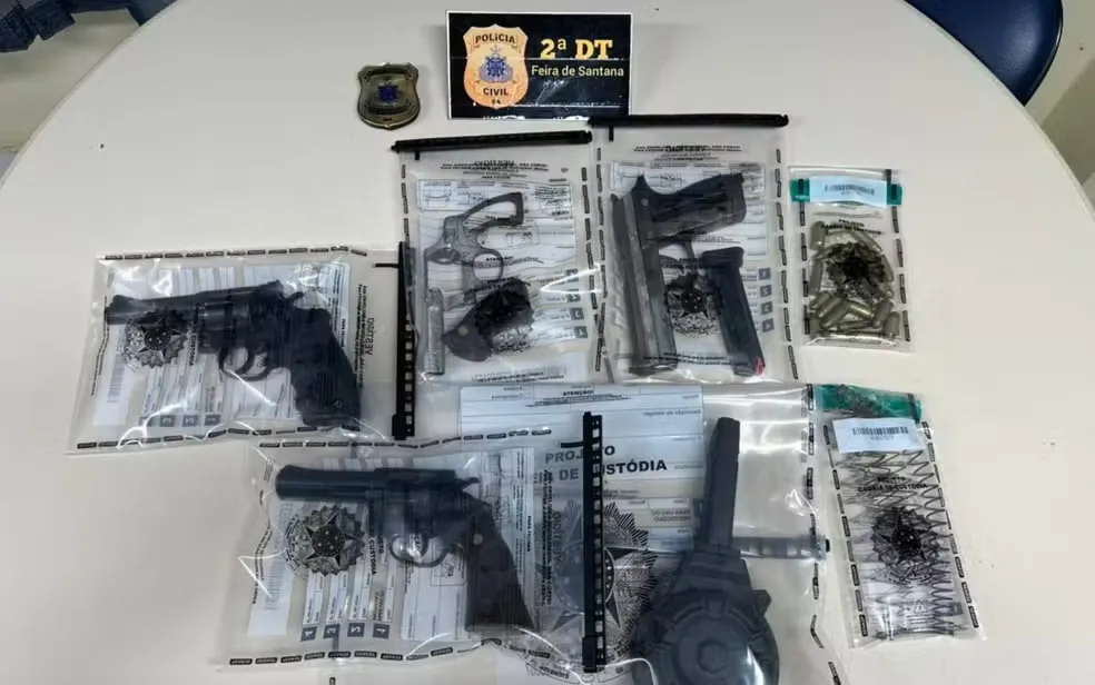 Oficina clandestina de armas é desarticulada pela polícia em Feira de Santana