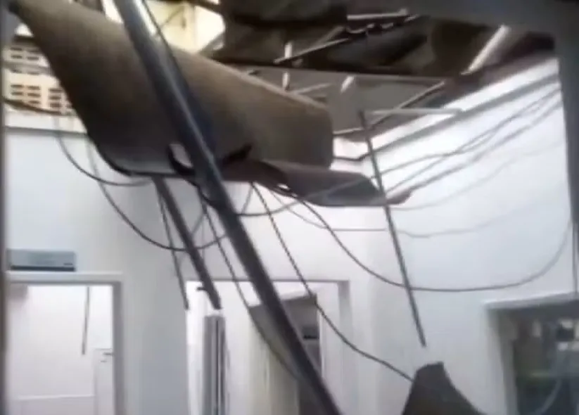 Ventania destrói unidade de saúde e causa estragos em cidade do interior da Bahia