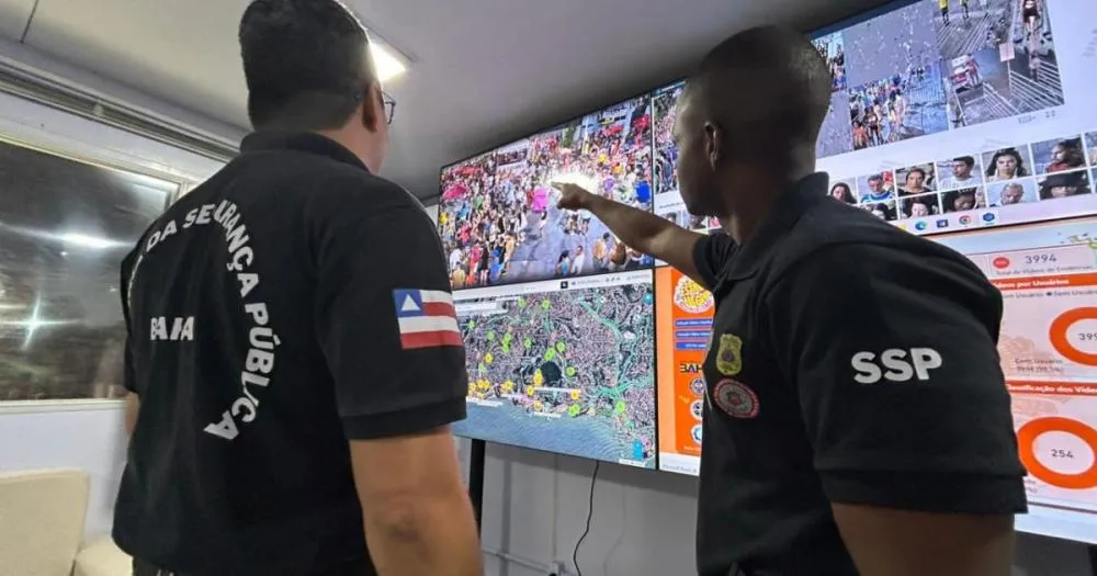 Reconhecimento facial supera 60 foragidos presos no Carnaval da Bahia em 2026